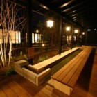 夜の足湯