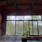 湯張り時の内湯生源泉湯